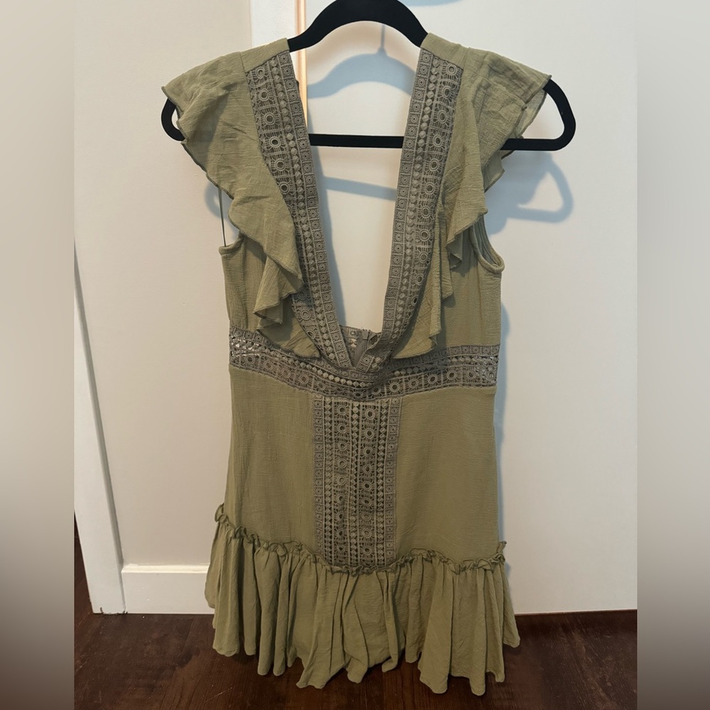 Green Zara dress